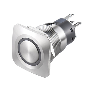 Interruptor de Botón Pulsador Metálico de 22 mm, Impermeable IP67/IP65, Iluminado, Momentáneo, de 6 Pines, 36 V, para <span class=keywords><strong>Timbre</strong></span> de Puerta <span class=keywords><strong>con</strong></span> Cableado - Product Image 6