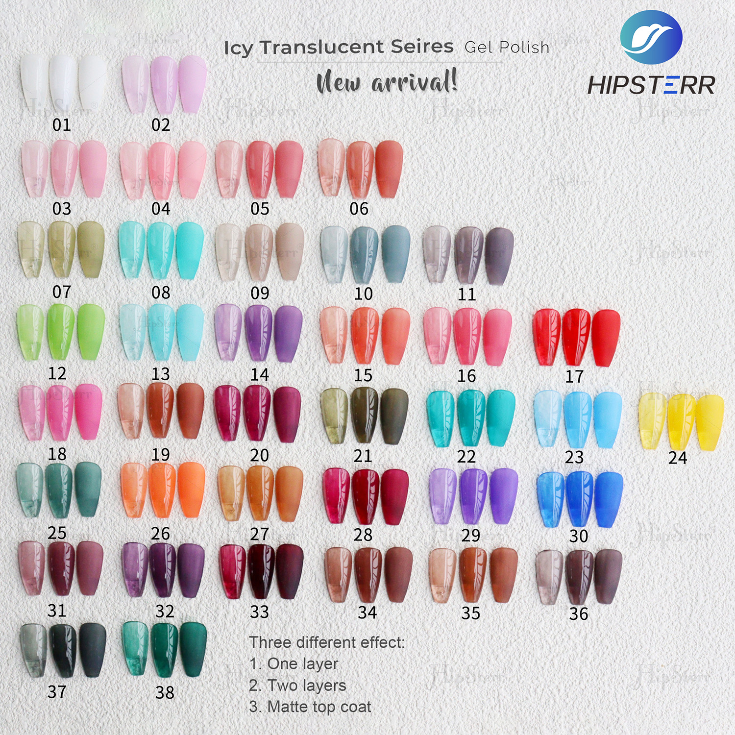 38 colores