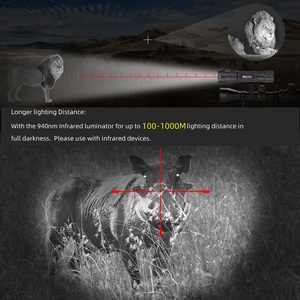 <strong>Alonefire</strong> TK504 LED IR 850nm&amp;940nm 500M Latest Infrared Chip Night Vision Infrared Tactical Hunting Zoom Flashlight Fill Light - Product Image 6