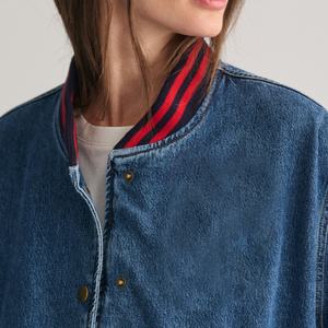 Chaqueta vaquera lavada para mujer 2025 al por mayor, chaqueta abotonada, abrigo estilo béisbol para mujer - Product Image 4