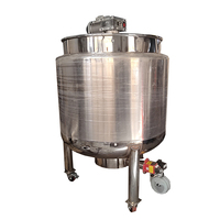 Réservoir de mélange d'acier inoxydable revêtu de réservoir de mélange de chauffage au gaz naturel 1000L