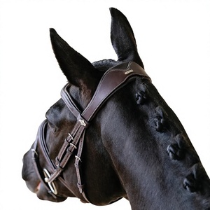 Wholesale Premium Handmade Horse Leather Bridle Reins Durable Comfortable <b>Equestrian</b> Tack Riding Training Black Cob Model Exion - Product Image 3