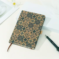 Carnet de notes A5 personnalisé en liège et bois, couverture rigide, idéal pour les cadeaux d'affaires - Vente en gros à prix réduit