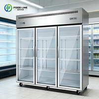Vitrine Réfrigérée Commerciale Personnalisable avec Logo et Verre Courbé pour Booster l'Attraction du Magasin et le Flux Client
