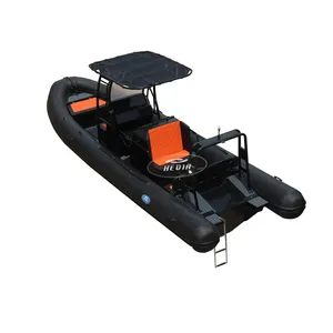 High speed hypalon deep v aluminum inflatable boat hypalon semi rigid 700