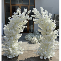 Arbre de cerisier blanc personnalisable de 2,2 mètres de haut, arches, décoration de scène de fête, décoration de mariage, arche de fleurs