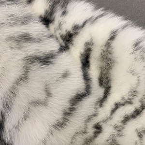 Vera pelliccia giacca manica lunga donna vera volpe <span class=keywords><strong>cappotto</strong></span> donna pelliccia naturale panno stampa Zebra - Product Image 4