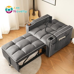 Ensemble <span class=keywords><strong>de</strong></span> canapé-<span class=keywords><strong>lit</strong></span> moderne 3 en 1 amovible, <span class=keywords><strong>porte</strong></span>-gobelets et <span class=keywords><strong>porte</strong></span>-téléphones, fauteuil inclinable <span class=keywords><strong>de</strong></span> style canapé, banc <span class=keywords><strong>de</strong></span> couchage pour petits espaces - Product Image 2