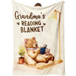Floral Flannel <b>Blanket</b> Throw <b>Blanket</b> Nap <b>Blanket</b> Reversible Cozy <b>Warm</b> for Home Office Nap Custom Print OEM ODM - Product Image 2
