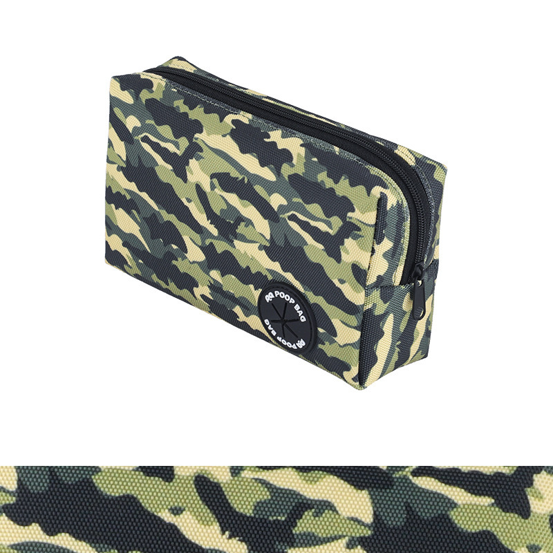 Green camouflage-waist pouch style