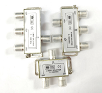 Adaptateur de conversion d'antenne 1G en alliage de zinc et ABS, répartiteur TV un-vers-trois, connecteur 5-1000 MHz
