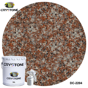 Vernice murale esterna in acrilico Anti-fungo struttura ruvida rivestimento liquido lucido per blocchi di costruzione a spruzzo - Product Image 1