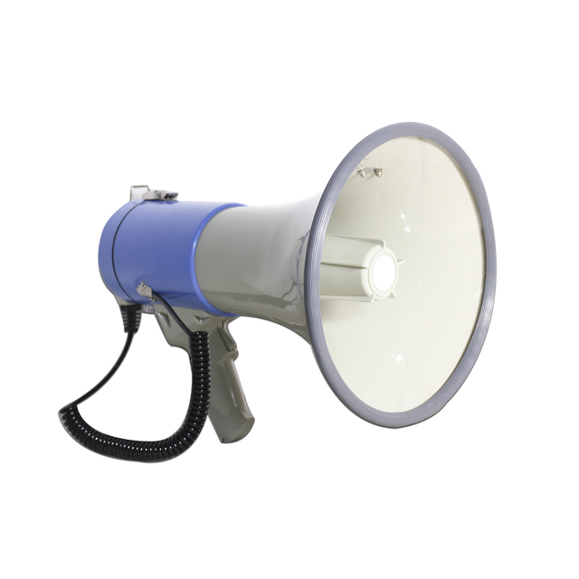Portable Mobile Toy Mini Bullhorn Megaphone 30W with Built-in Siren/Alarm-Adjustable Volume and Battery for Football,Fan,Coach