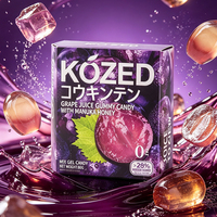 Premium druivensap gummy snoepjes met Manuka honing, 28% sap, 0% vet, Japanse stijl fruitgummy, bulk levering, private label