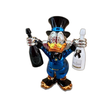 Sculpture Moderne de Canard en Résine Électroplaquée, Figurine Animale Haut de Gamme, Décoration de Bureau et Maison de Luxe, Feng Shui Religieux