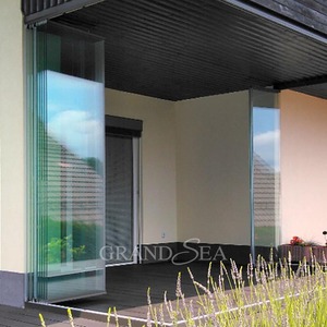 Cortina <span class=keywords><strong>de</strong></span> <span class=keywords><strong>vidrio</strong></span> <span class=keywords><strong>de</strong></span> 10mm, puerta <span class=keywords><strong>de</strong></span> aluminio, acordeón, pared <span class=keywords><strong>de</strong></span> partición panorámica, puerta <span class=keywords><strong>de</strong></span> <span class=keywords><strong>vidrio</strong></span> sin marco, balcón, Pila, puerta corredera <span class=keywords><strong>para</strong></span> Patio - Product Image 5