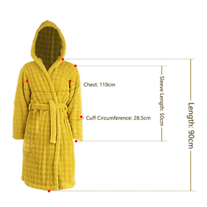 Accappatoio Lungo in Morbido Pile Corallo per Donna, Caldo e Confortevole per l'Inverno - Product Image 3