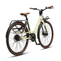 Vélo électrique urbain TXED Comfort Step Through avec cadre en alliage, pneus 700X38C, idéal pour les trajets quotidiens et le shopping