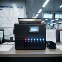 Trieur de pièces rapide Jinrui JBY-CC02B 6+1 poches pour supermarché avec fonction de rejet avancée, trieuse de pièces bancaire