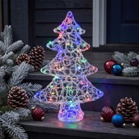 N-CONCEPT Outdoor-Gartenleuchten Acryl-LED Weihnachtsbaum Dekorative Skulptur-Leuchte Landschaftslampe für Hof, Terrasse, Rasen
