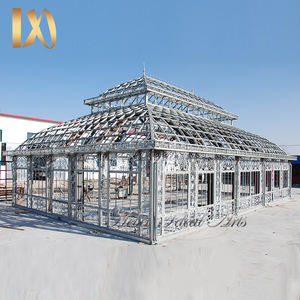 Grande serre extérieure de luxe en fer forgé pour arrière-cour sur mesure Gazebo - Product Image 3