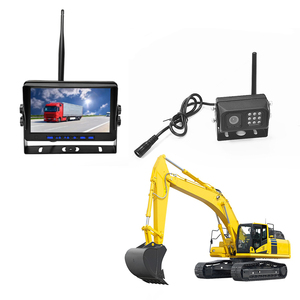 <span class=keywords><strong>7</strong></span>インチワイヤレスリアカメラWi-Fi DVRモニターバックアップ逆クレーンフォークリフト分割画面ナイトビジョン駐車支援 - Product Image 1