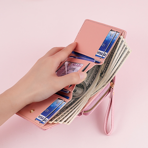 2026 Women's Waterproof PU Leather Short <b>Wallet</b> Snap Closure Zipper Floral Embroidery Fashion <b>Card</b> Organizer Polyester - Product Image 4