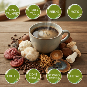 OEM ODM High Quality Mushroom Coffee Powder Immune Defense Energy Booster Enhance Recovery Contains Lions Mane Mushroom - Product Image 3