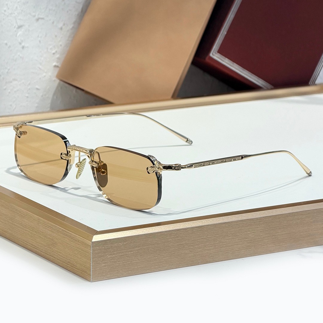 Montatura dorata arancione