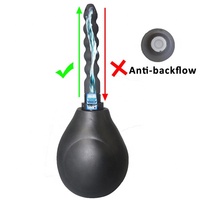 Pompe à lavement anti-reflux NZMAN avec embout en silicone flexible pour nettoyage du côlon, pulvérisateur de lavement pour hygiène féminine