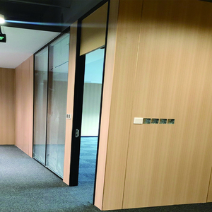 Panel <span class=keywords><strong>de</strong></span> Pared Modular <span class=keywords><strong>de</strong></span> <span class=keywords><strong>Madera</strong></span> para Interiores, Separador <span class=keywords><strong>de</strong></span> Habitaciones con Puerta para Oficina, Partición Fija para Sala <span class=keywords><strong>de</strong></span> Conferencias, Tamaño Personalizado - Product Image 4
