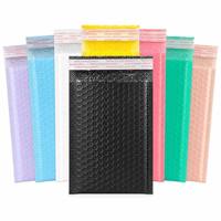 Enveloppe à bulles en film nacré, pochette rembourrée pour courrier, pour l'emballage de petites cartes, disponible en plusieurs couleurs et tailles