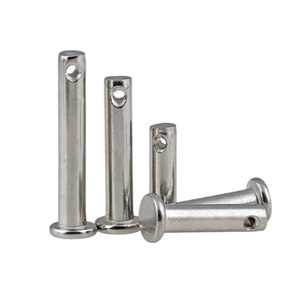 Thép carbon Đầu phẳng đầu tròn Hitch <span class=keywords><strong>Pin</strong></span> rãnh kết thúc với lỗ Nhà máy cung cấp clevis <span class=keywords><strong>pin</strong></span> với 1 LỖ 7 lỗ - Product Image 4