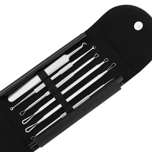 Stainless Steel Acne Needle Set 6 Piece With Mirror Portable Blackhead Remover For Face Skin Care Tools - Product Image 3