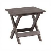 Petite table basse pliante moderne en plastique et bois, plateau de service pour meubles, table d'appoint extérieure, chaise de jardin