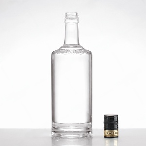Dapat disesuaikan 500ml & <span class=keywords><strong>750ml</strong></span> botol semangat kaca tutup sekrup kosong Vodka wiski Brandy Rum Tequila bentuk dan desain kustom - Product Image 2