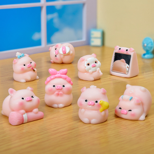<span class=keywords><strong>ตุ๊กตา</strong></span>หมูเรซิ่นขนาดเล็กแบบขายส่งและของตกแต่งรูปสัตว์สำหรับบ้าน<span class=keywords><strong>ตุ๊กตา</strong></span>จิ๋ว DIY สวนเทพนิยาย ของตกแต่งบ้านบนโต๊ะ - Product Image 4