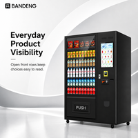 Máquina Expendedora Refrigerada para Bebidas y Snacks BANDENG 6610 22T, Diseñada para la Venta de Mercancía Mixta, con Instalación en 17 Minutos