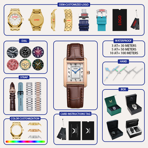 패션 스타일 럭셔리 석영 5bar 방수 빛나는 Montres 개인 맞춤형 남자 시계 스테인레스 스틸 방수 시계 - Product Image 3