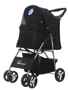 Cochecito plegable de 4 ruedas <span class=keywords><strong>para</strong></span> <span class=keywords><strong>perros</strong></span> grandes o 2, carrito de viaje de Instalación rápida <span class=keywords><strong>para</strong></span> mascotas - Product Image 2