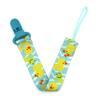 Attache-tétine avec chaîne pour bébé, 1 pièce, Clip pour enfants, Clip avec ruban, corde sécuritaire antichute