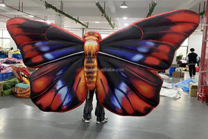 Costume <span class=keywords><strong>gonflable</strong></span> géant à ailes de papillon, modèle amusant à LED pour défilé Oxford - Product Image 2