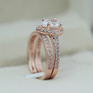 Anello in Rame con Diamante a Goccia a Forma di Pera Coltivato in Laboratorio per Donna, Semplice ed Elegante per Uso Quotidiano, Regalo per Matrimonio e Fidanzamento - Product Image 5