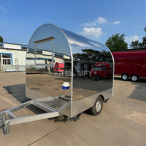 Chariot de restauration mobile vintage entièrement équipé pour hot-dogs et glaces, idéal pour restaurants, boulangeries et concessionnaires – Camion-café et camionnette à snacks - Product Image 3