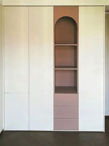 Dressing moderne en bois personnalisé Système de garde-robe portable Design de meubles pour chambre ou salon - Product Image 3