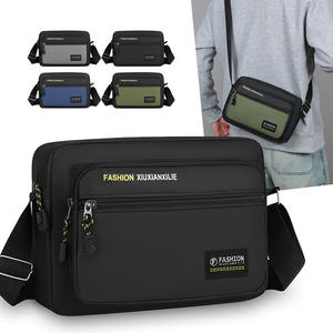 FASHION XIUXIANXILIE Sac à bandoulière pour homme en nylon vert militaire, grande capacité, pour les déplacements professionnels - Product Image 4