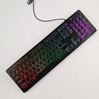 Ensemble clavier et souris filaire multilingue personnalisé OEM d'usine Interface USB comprenant l'arabe, le russe, le français, l'espagnol et le portugais