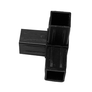 Acoplador de tubo cuadrado resistente de 20 mm, codo de dos vías para construcción de estructuras domésticas DIY - Product Image 4