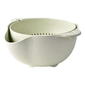 Double kitchen can be hung to wash the basket plastic rotating circular double layer asphalt basket drain basket