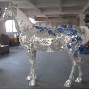 Escultura <span class=keywords><strong>de</strong></span> arte pop <span class=keywords><strong>de</strong></span> tamaño real <span class=keywords><strong>de</strong></span> Diseño <span class=keywords><strong>de</strong></span> Interiores hecha a medida, espejo brillante, mosaico, <span class=keywords><strong>estatua</strong></span> <span class=keywords><strong>de</strong></span> caballo <span class=keywords><strong>de</strong></span> discoteca, escultura <span class=keywords><strong>de</strong></span> caballo <span class=keywords><strong>de</strong></span> gran tamaño - Product Image 3